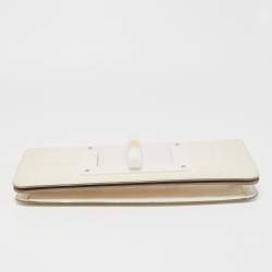 Tom Ford Off White Alligator Natalia Convertible Clutch