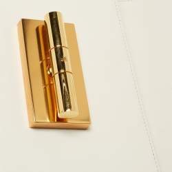 Pre Owned Tom Ford Off White Leather Medium Natalia Shoulder Bag