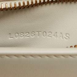 Pre Owned Tom Ford Off White Leather Medium Natalia Shoulder Bag