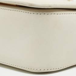 Pre Owned Tom Ford Off White Leather Medium Natalia Shoulder Bag