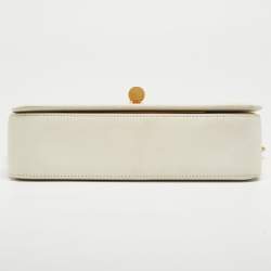 Pre Owned Tom Ford Off White Leather Medium Natalia Shoulder Bag