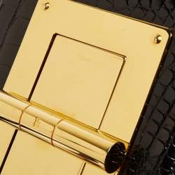 Pre Owned Tom Ford Black Alligator Natalia Crossbody Bag