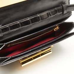 Pre Owned Tom Ford Black Alligator Natalia Crossbody Bag