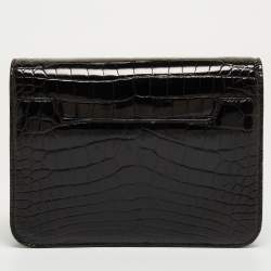 Pre Owned Tom Ford Black Alligator Natalia Crossbody Bag