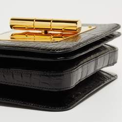 Pre Owned Tom Ford Black Alligator Natalia Crossbody Bag