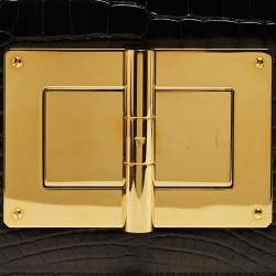 Pre Owned Tom Ford Black Alligator Natalia Crossbody Bag