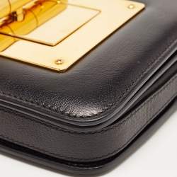 Pre Owned Tom Ford Black Leather Small Natalia Crossbody Bag