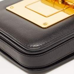 Pre Owned Tom Ford Black Leather Small Natalia Crossbody Bag