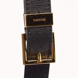 Pre Owned Tom Ford Black Leather Small Natalia Crossbody Bag