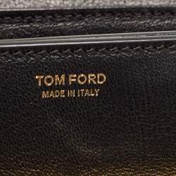 Pre Owned Tom Ford Black Leather Small Natalia Crossbody Bag