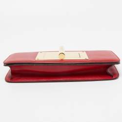 Tom Ford Red Leather Natalia Long Clutch Bag