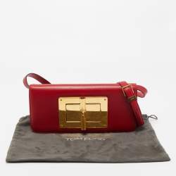 Tom Ford Red Leather Natalia Long Clutch Bag