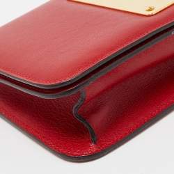 Tom Ford Red Leather Natalia Long Clutch Bag