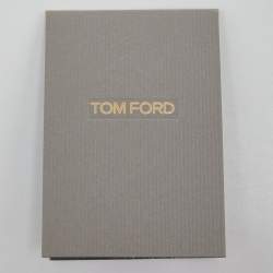 Tom Ford Brown Leather Twist Lock Zip Crossbody Bag