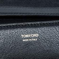 Pre Owned Tom Ford Black Leather Small Natalia Shoulder Bag