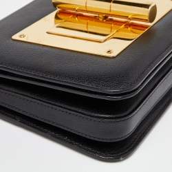 Pre Owned Tom Ford Black Leather Small Natalia Shoulder Bag