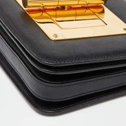 Pre Owned Tom Ford Black Leather Small Natalia Shoulder Bag