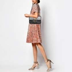 Pre Owned Tom Ford Dark Purple Leather Carine Flap Bag