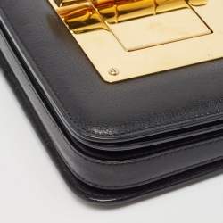 Pre Owned Tom Ford Black Leather Small Natalia Crossbody Bag