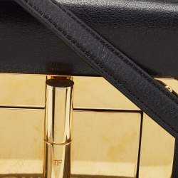 Pre Owned Tom Ford Black Leather Small Natalia Crossbody Bag