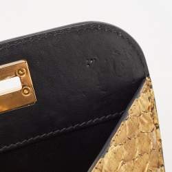 Tom Ford Gold Python Small T Lock Shoulder Bag