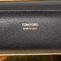 Pre Owned Tom Ford Black Leather Small Natalia Crossbody Bag