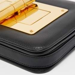 Pre Owned Tom Ford Black Leather Small Natalia Crossbody Bag