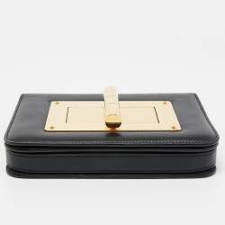 Pre Owned Tom Ford Black Leather Small Natalia Crossbody Bag