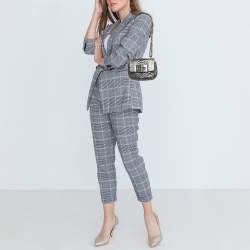 Pre Owned Tom Ford Metallic Python Mini Natalia Shoulder Bag