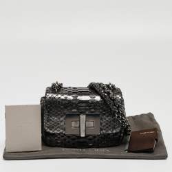 Pre Owned Tom Ford Metallic Python Mini Natalia Shoulder Bag