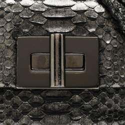 Pre Owned Tom Ford Metallic Python Mini Natalia Shoulder Bag
