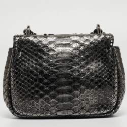 Pre Owned Tom Ford Metallic Python Mini Natalia Shoulder Bag