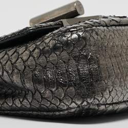 Pre Owned Tom Ford Metallic Python Mini Natalia Shoulder Bag