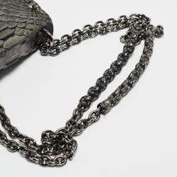 Pre Owned Tom Ford Metallic Python Mini Natalia Shoulder Bag