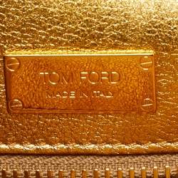 Pre Owned Tom Ford Gold Python Natalia Shoulder Bag