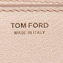 Pre Owned Tom Ford Dusty Pink Leather Large Natalia Shoulder Bag