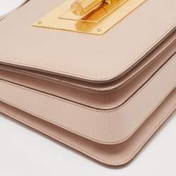 Pre Owned Tom Ford Dusty Pink Leather Large Natalia Shoulder Bag