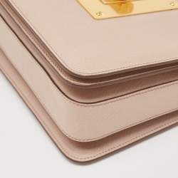 Pre Owned Tom Ford Dusty Pink Leather Large Natalia Shoulder Bag