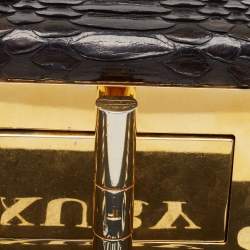 Pre Owned Tom Ford Black Python Natalia Chain Bag