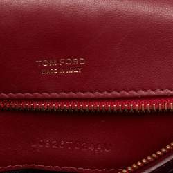 Pre Owned Tom Ford Red Leather Natalia Chain Shoulder Bag