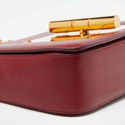 Pre Owned Tom Ford Red Leather Natalia Chain Shoulder Bag