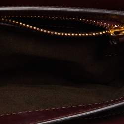 Pre Owned Tom Ford Burgundy Leather Small Natalia Crossbody Bag