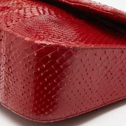Tom Ford Red Python Carine Flap Shoulder Bag