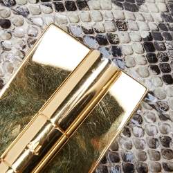 Pre Owned Tom Ford Beige Snakeskin Small Natalia Crossbody Bag