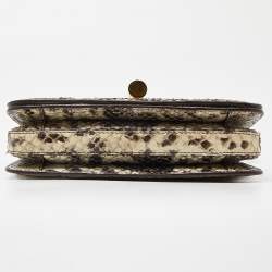 Pre Owned Tom Ford Beige Snakeskin Small Natalia Crossbody Bag