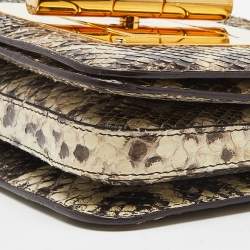 Pre Owned Tom Ford Beige Snakeskin Small Natalia Crossbody Bag