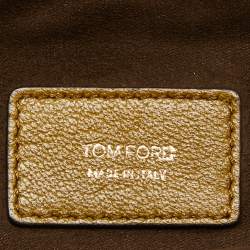 Tom Ford Olive Green Suede Natalia Convertible Clutch
