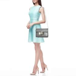 Pre Owned Tom Ford Grey Leather Sienna Shoulder Bag