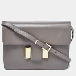 Pre Owned Tom Ford Grey Leather Sienna Shoulder Bag