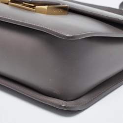 Pre Owned Tom Ford Grey Leather Sienna Shoulder Bag